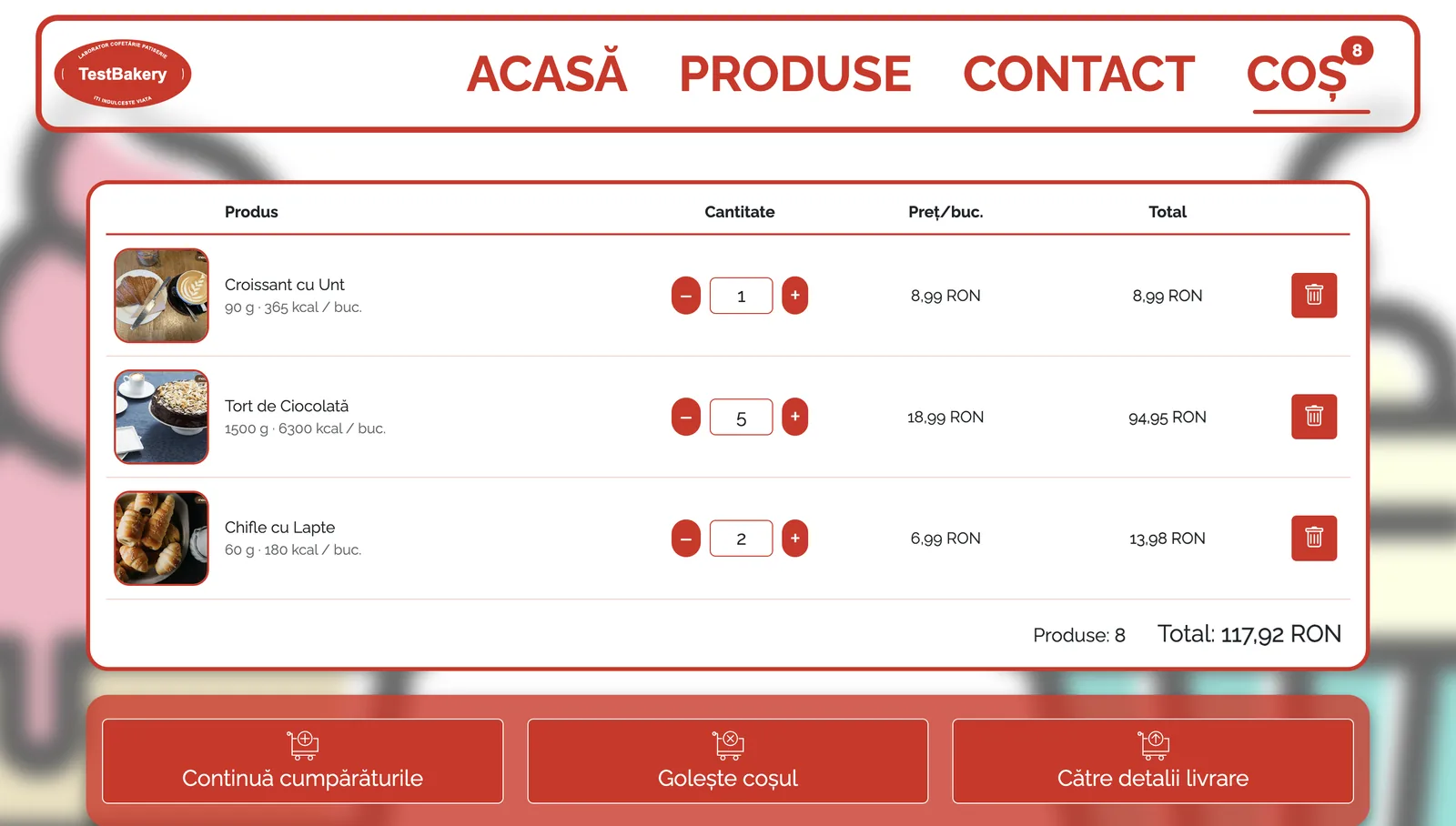 Screenshot 2 of 2 of TestBakery Sibiu