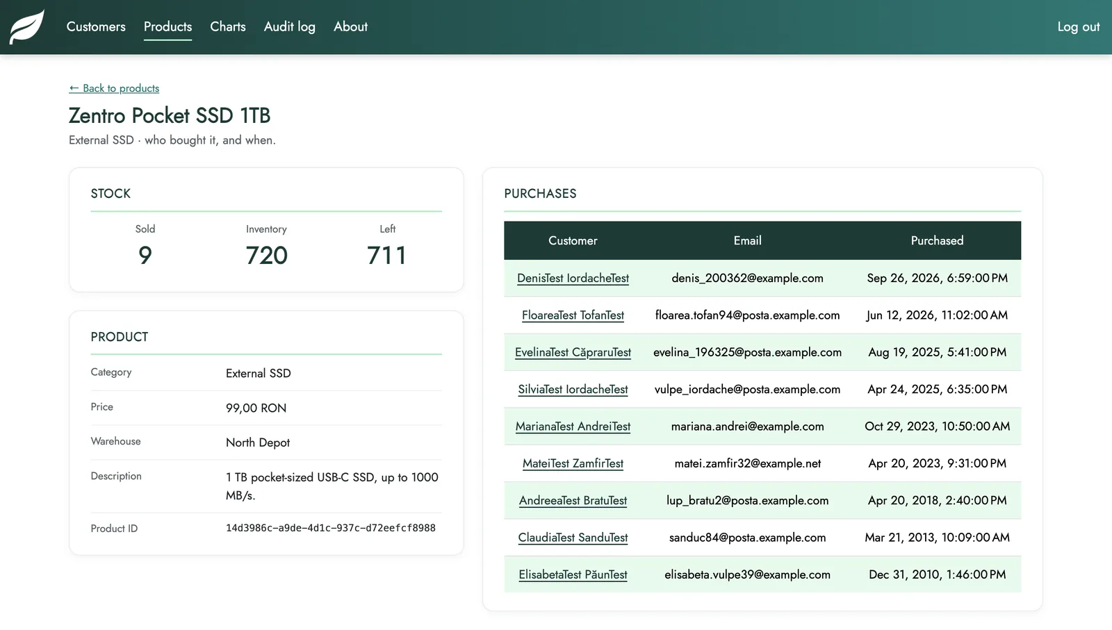 Screenshot 3 of 4 of Customer Management System