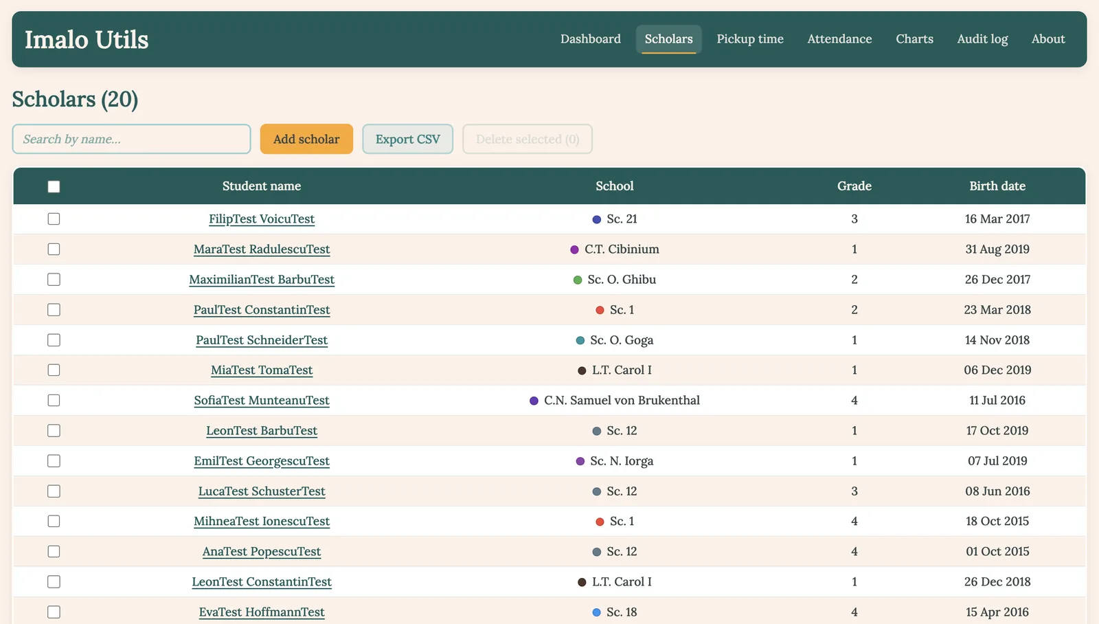 Screenshot 1 of 4 of Imalo Education Webapp