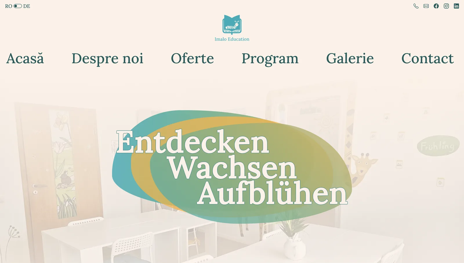 Screenshot 1 of 2 of Imalo Education Website